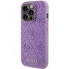 Guess GUHCP15LP4EPMU iPhone 15 Pro 6.1 fioletowy/light purple hardcase Leather 4G Stamped